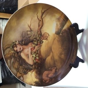 The four ancient elements porcelain plate